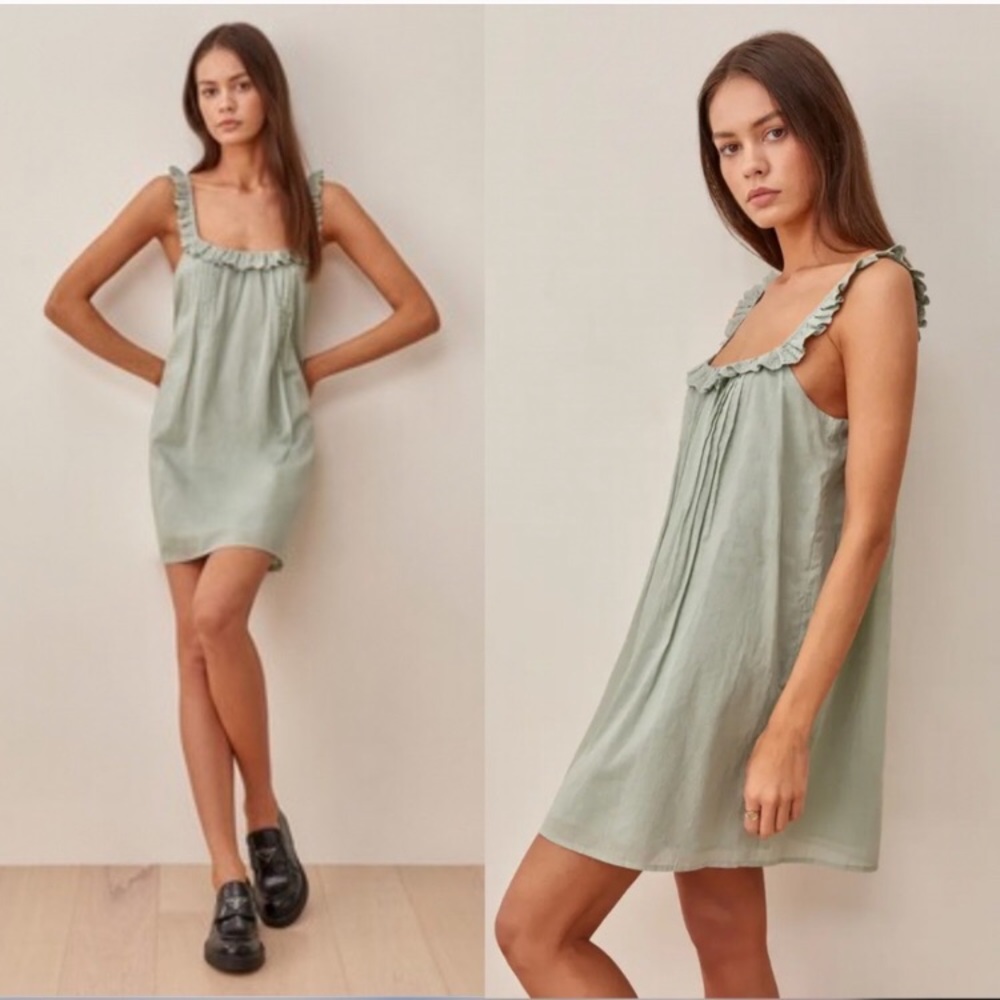 Reformation Tucker in Sage